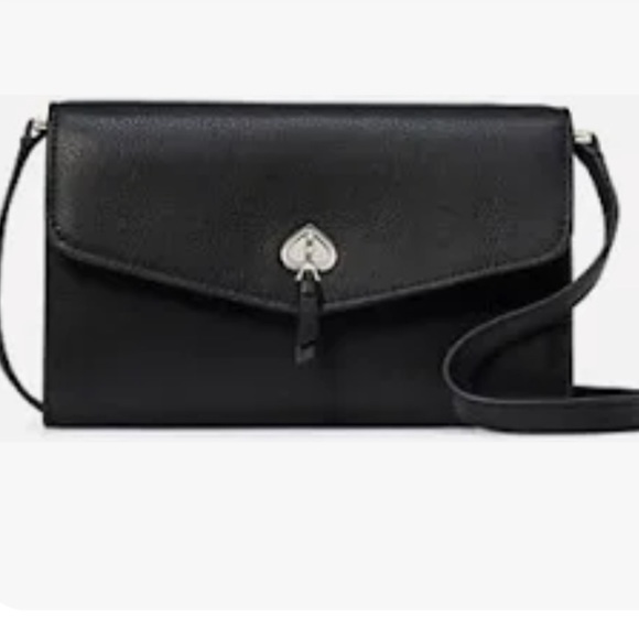 kate spade Bags Kate Spade Black Leather Marti Crossbody Bag Wallet